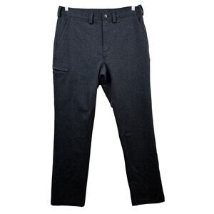 Duluth Trading Men's Standard Fit Incog-Chinos Knit Stretch Charcoal Gray 34x34